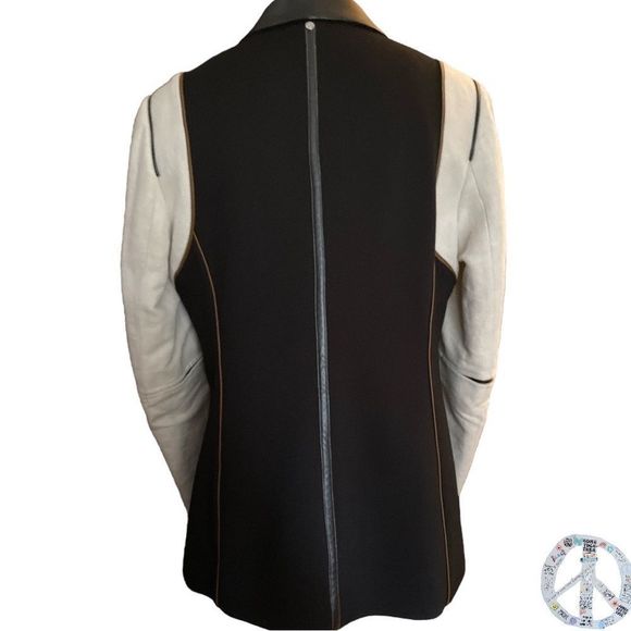 SOSKEN STUDIOS DESIGNED BY MARISA MINICUCCI- LINEN COTTON BLEND OVERSIZED BLAZER - Picture 3 of 15